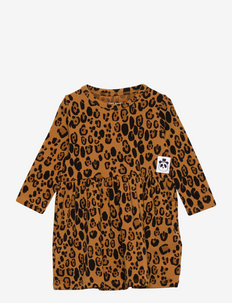 Basic leopard ls dress TENCEL™, Mini Rodini