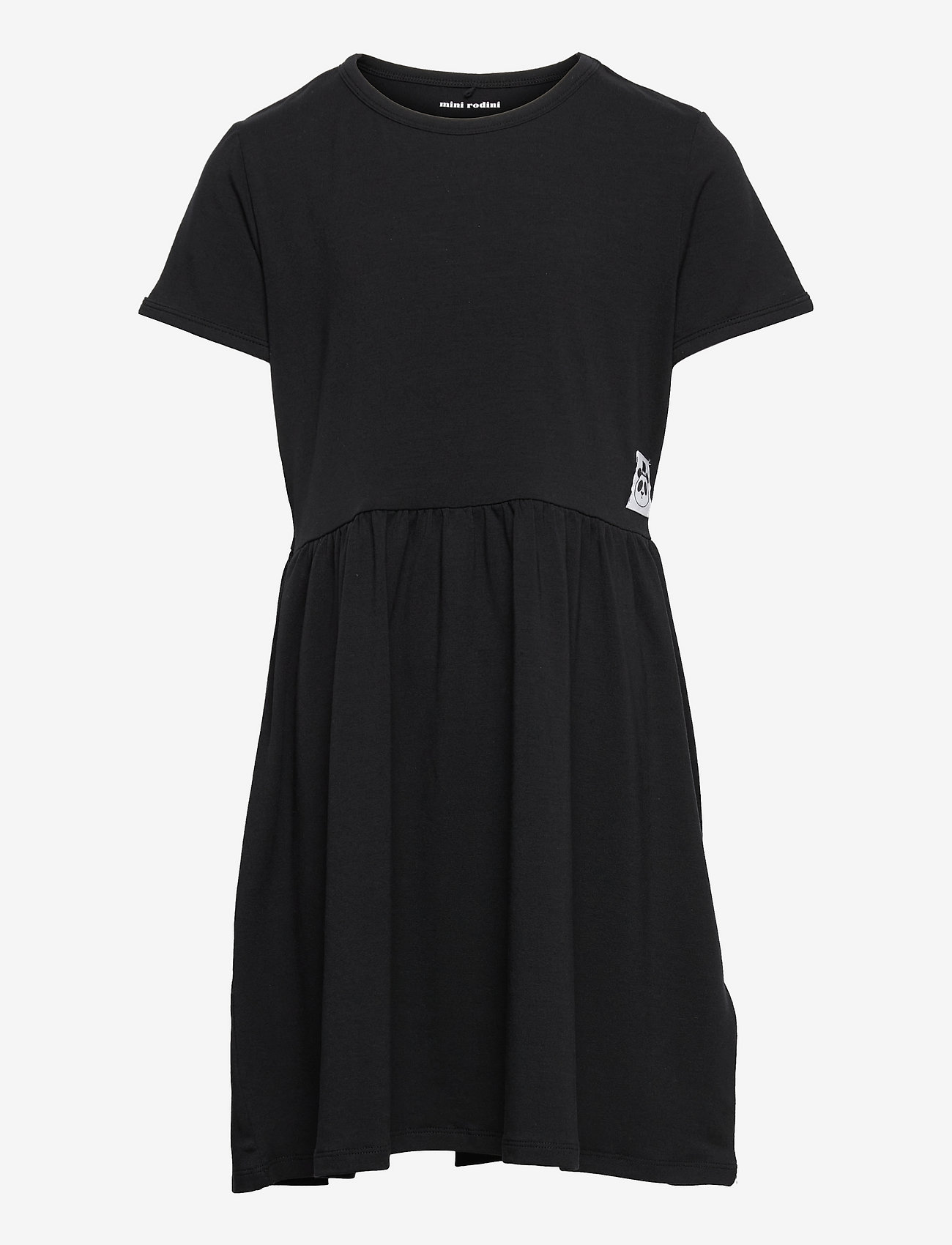 Mini Rodini - Basic ss dress TENCEL™ - casual jurken met korte mouwen - black - 0