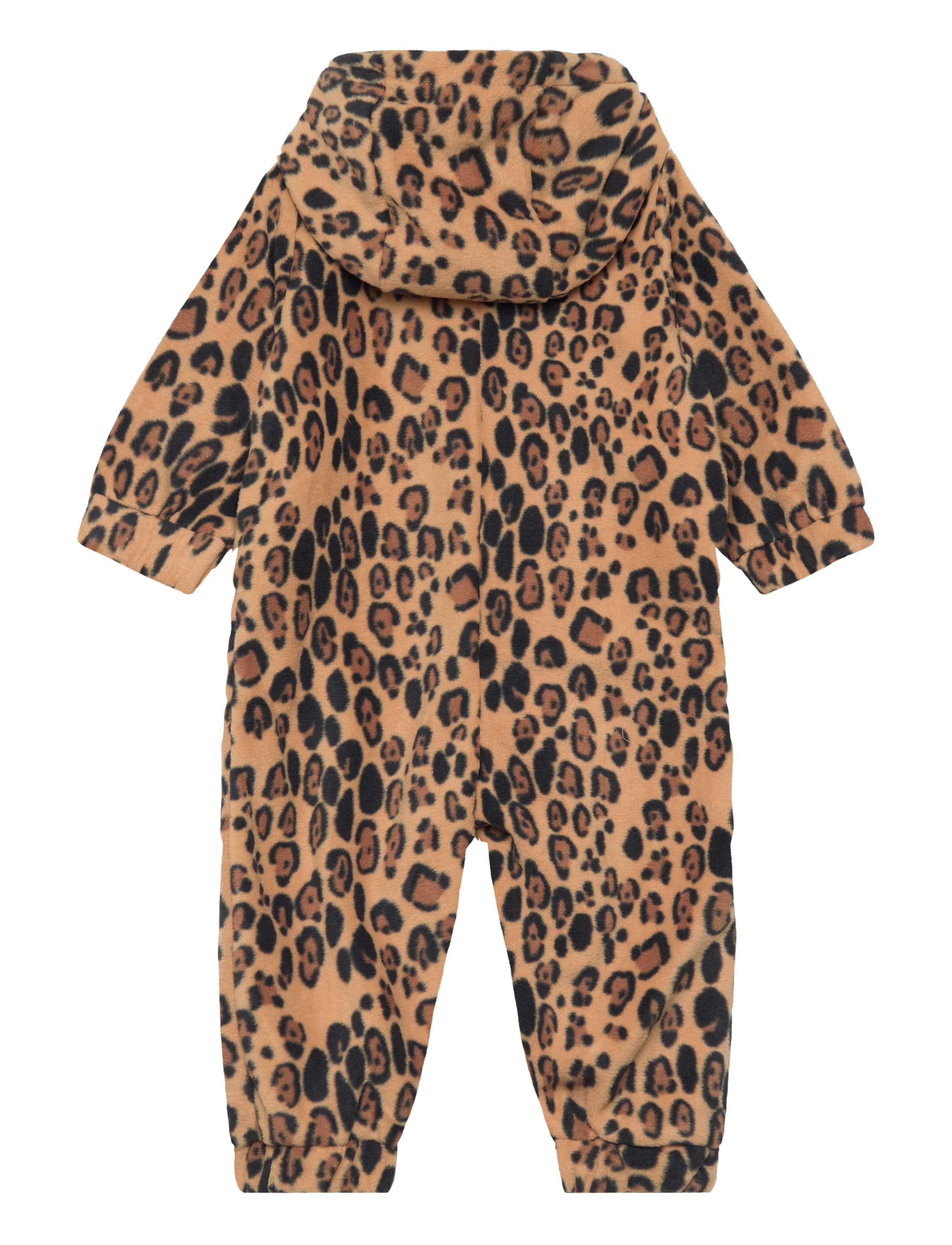 Mini Rodini - Leopard fleece onesie - fleecedragter - beige - 1