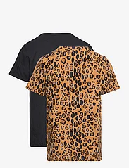 Mini Rodini - Basic leopard ss tee 2-pack - short-sleeved - multi - 1