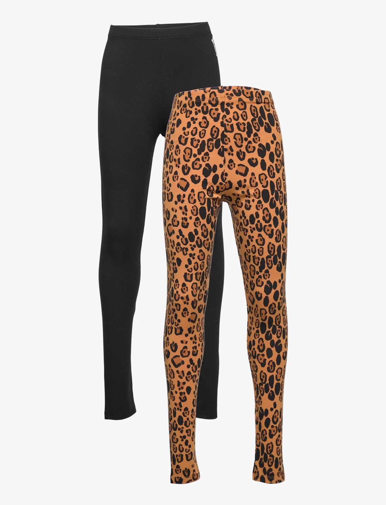 Mini Rodini - Basic leopard leggings 2-pack - apatinės dalies apranga - multi - 0