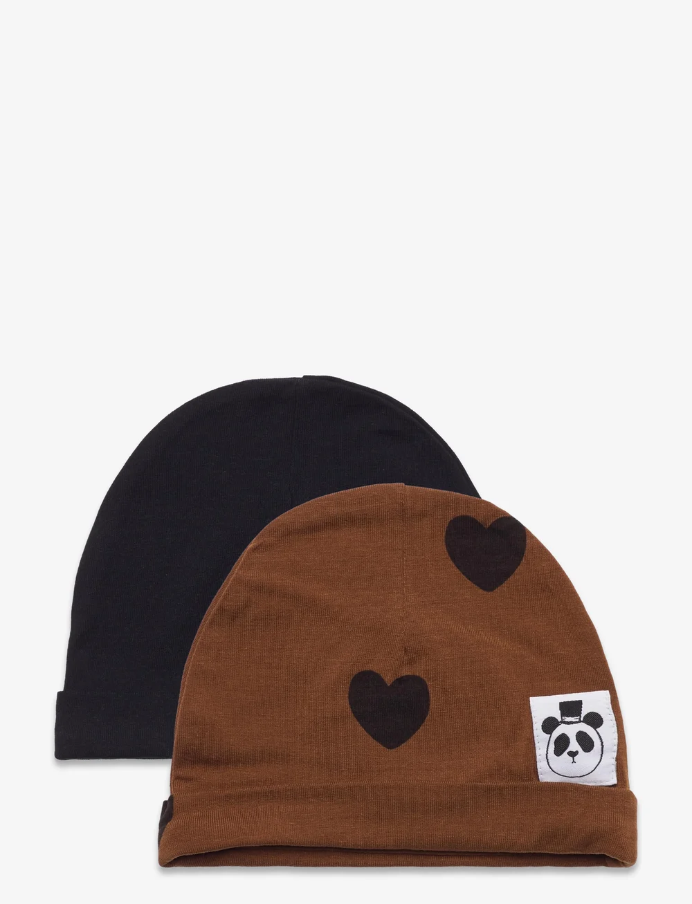 Mini Rodini Basic Hearts Baby Beanie 2 pack Hats Boozt