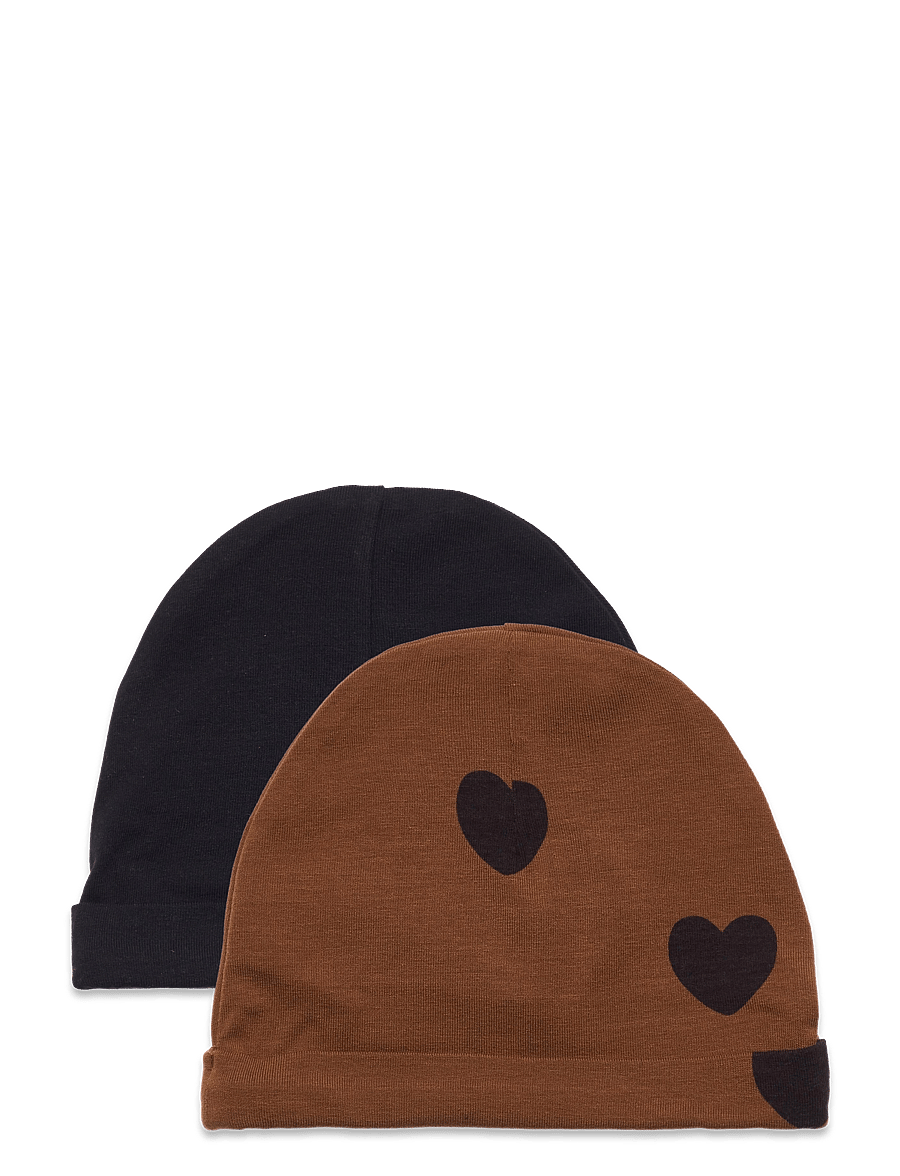 Mini Rodini - Basic hearts baby beanie 2-pack - bonnet - multi - 1