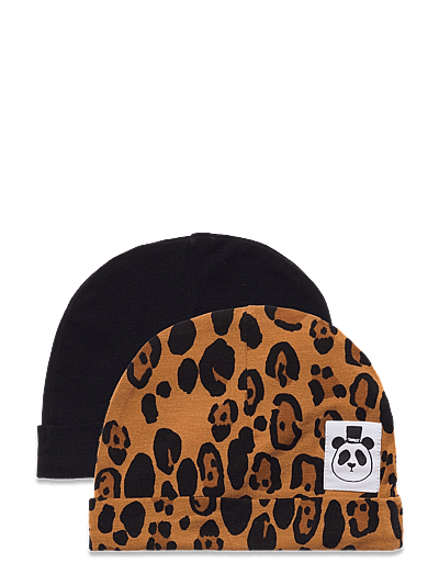 Mini Rodini Basic leopard baby beanie 2-pack - Mützen & Handschuhe - MULTI / multi