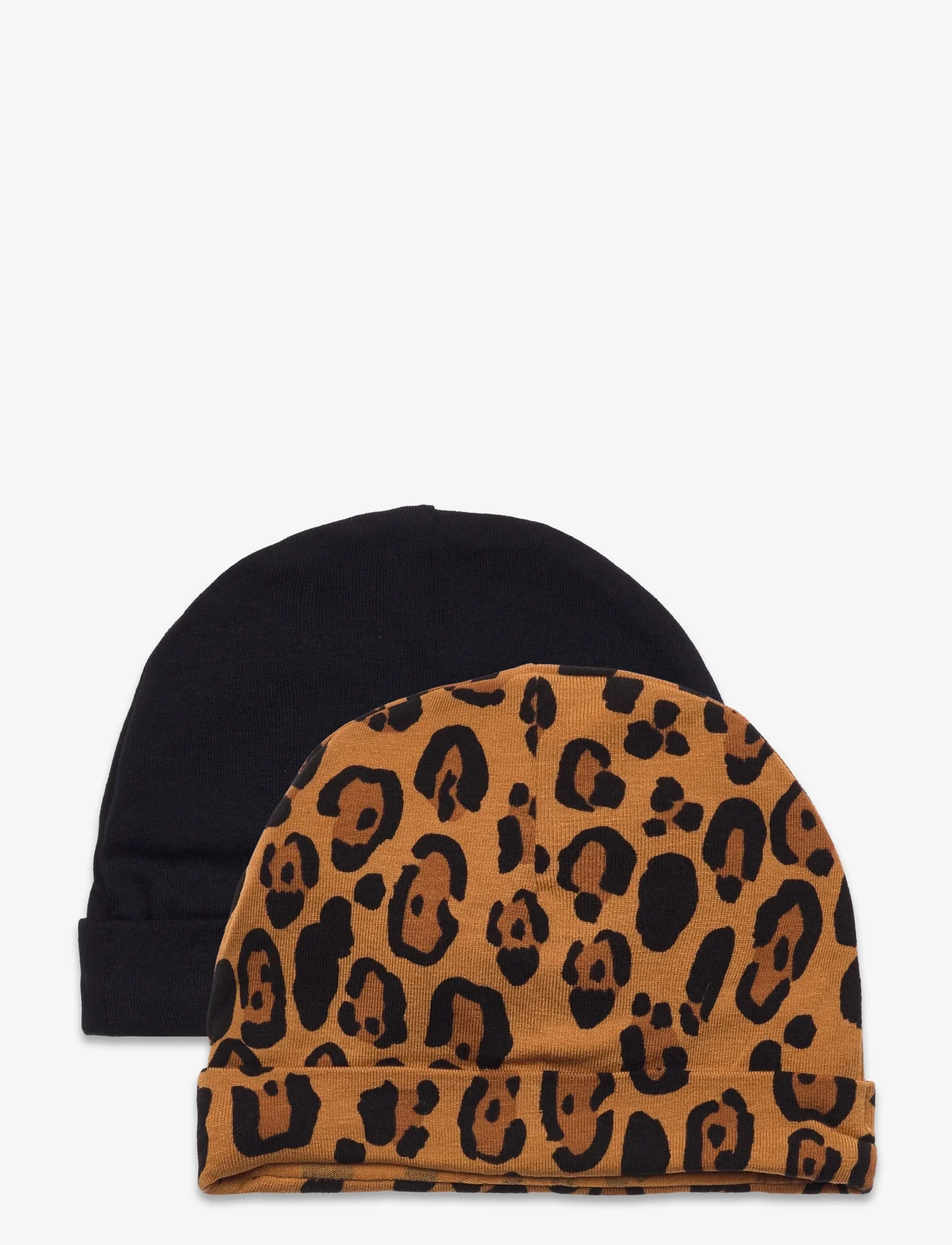 Mini Rodini - Basic leopard baby beanie 2-pack - lowest prices - multi - 1