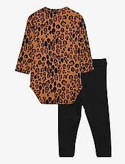 Mini Rodini - Basic leopard ls body + leggings - komplekti ar augšdaļu - multi - 1