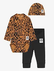 Mini Rodini - Basic leopard baby kit - set med body - multi - 0