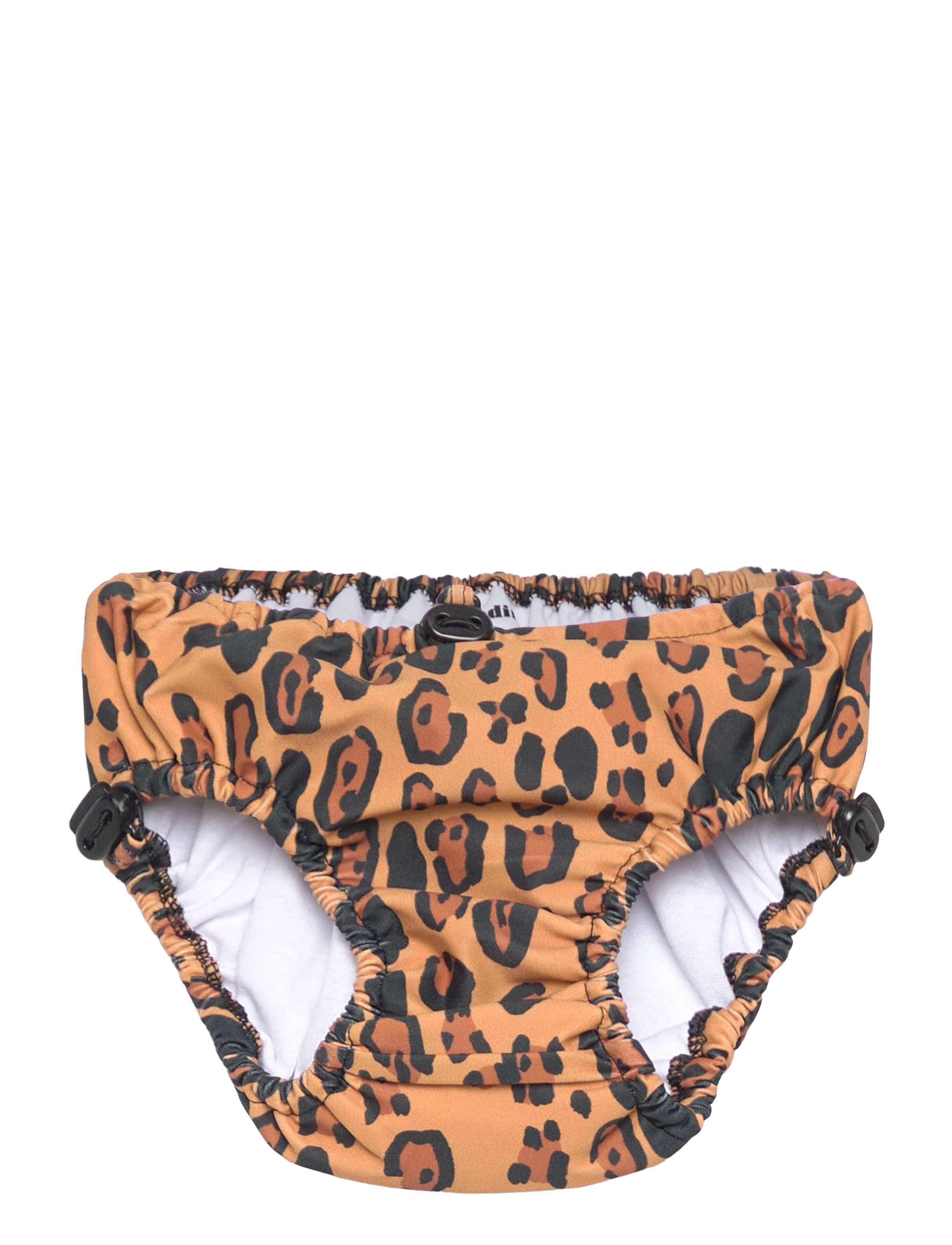 Mini Rodini Leopard Baby Uv Swim Pants, Børn, Leopard Baby UV Svømmebukser, Brun, Str: 68/74
