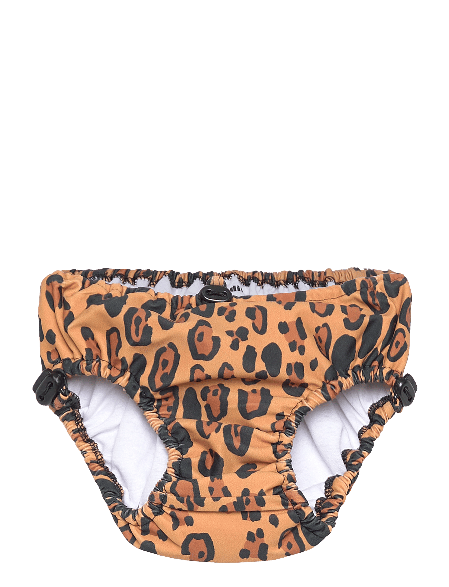 Mini Rodini - Leopard baby uv swim pants - maudymosi sauskelnės - beige - 0