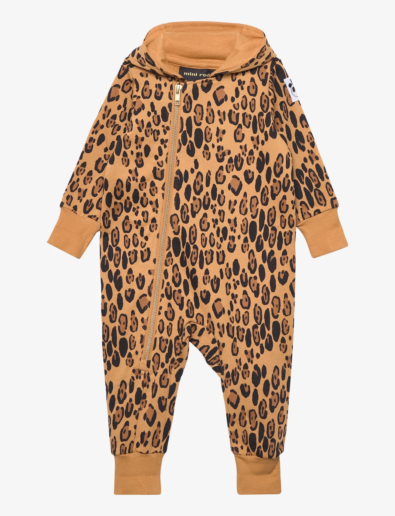 Mini Rodini - Basic leopard onesie - byxdress - beige - 0