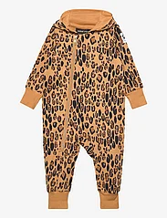 Mini Rodini - Basic leopard onesie - jumpsuits - beige - 0