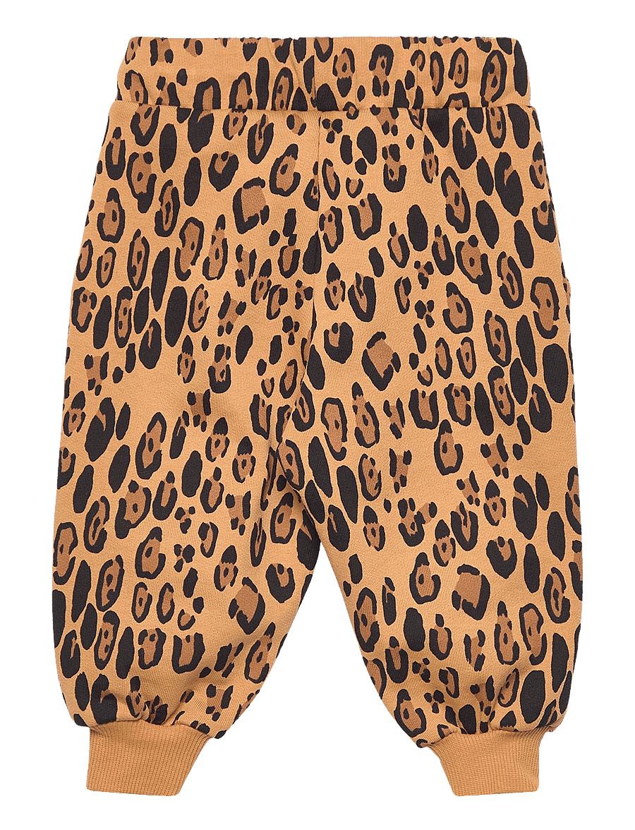 Mini Rodini - BASIC LEOPARD SWEATPANTS - mjukisbyxor - beige - 1