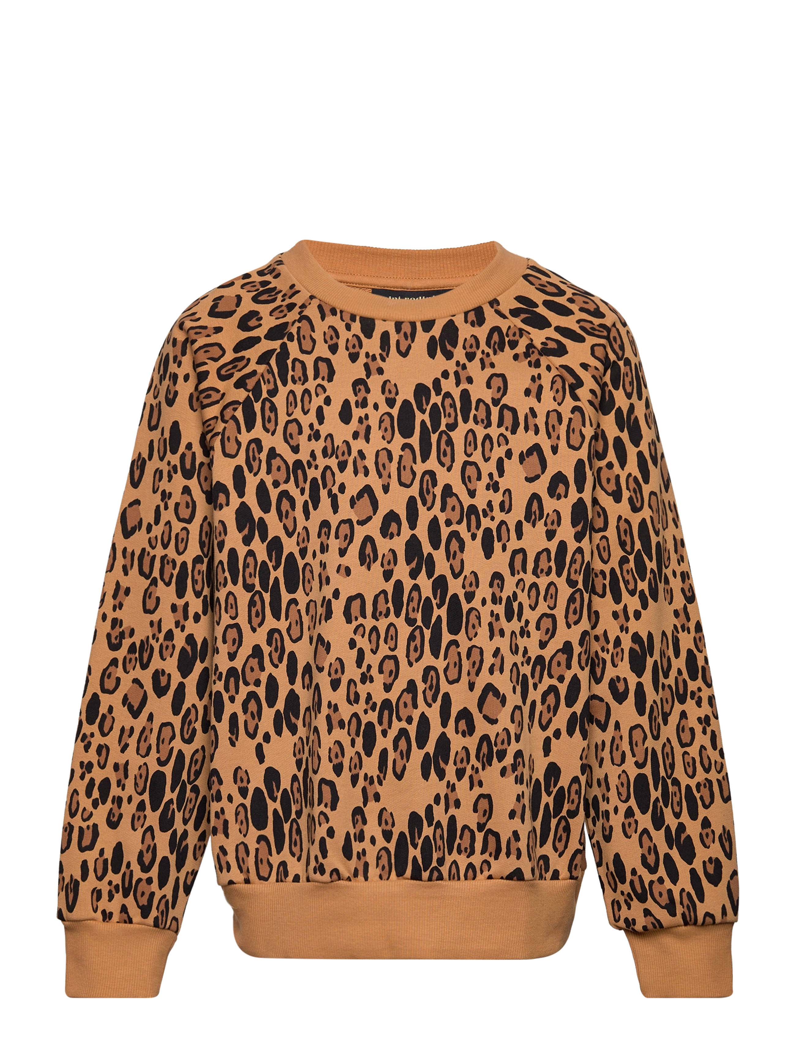 Mini Rodini Basic Leopard Sweatshirt, 128-134, Sweatshirts & Hoodies, Braun - Sweatshirts, Kinder
