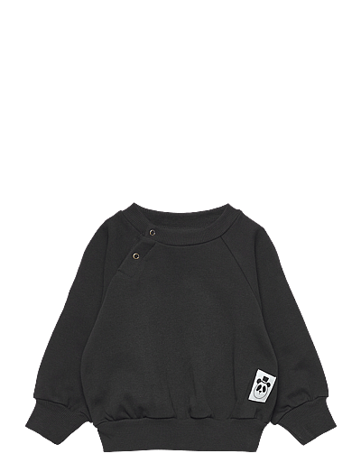 Mini Rodini Basic solid sweatshirt - Clothing - BLACK / black