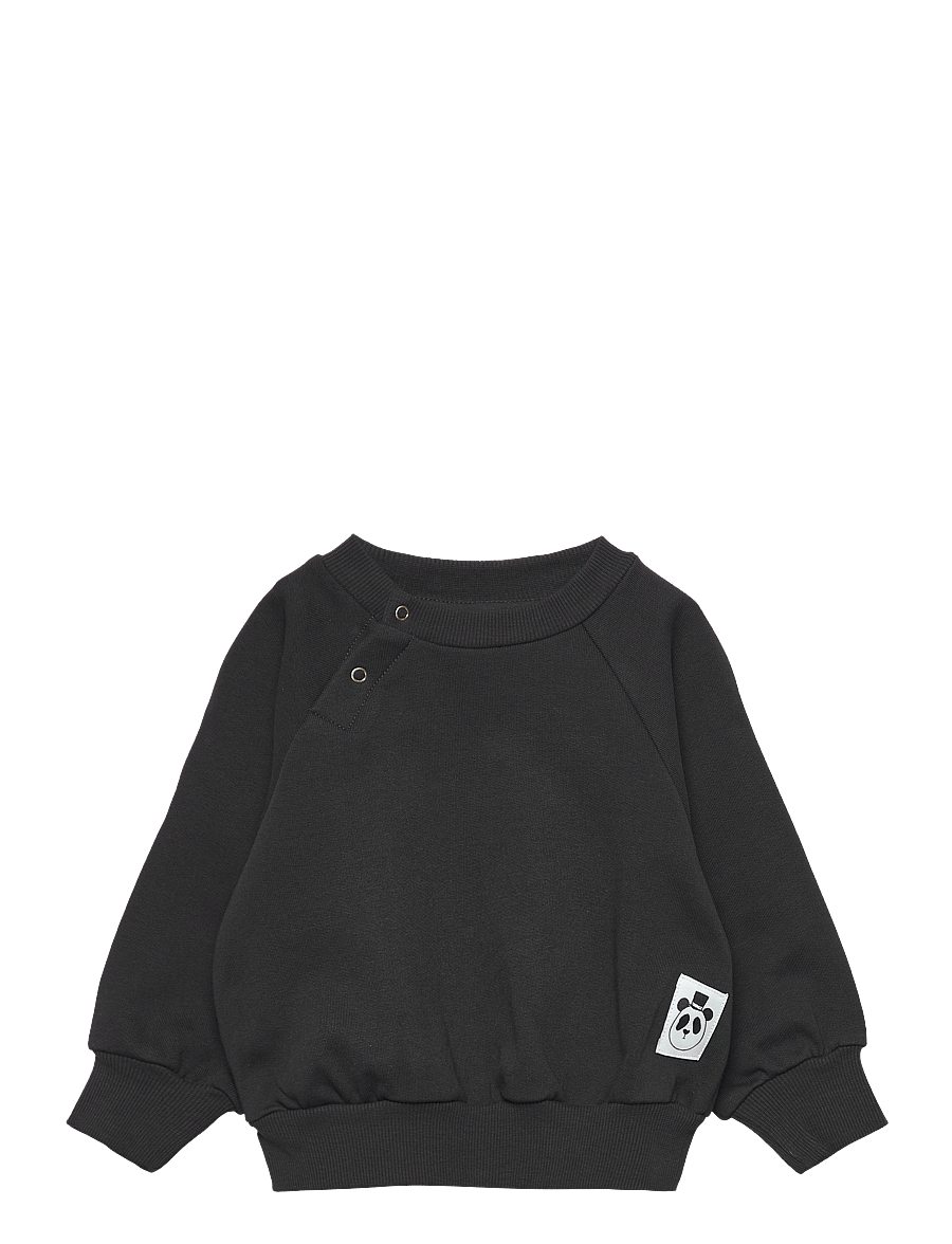 Mini Rodini - Basic solid sweatshirt - sweatshirts - black - 0