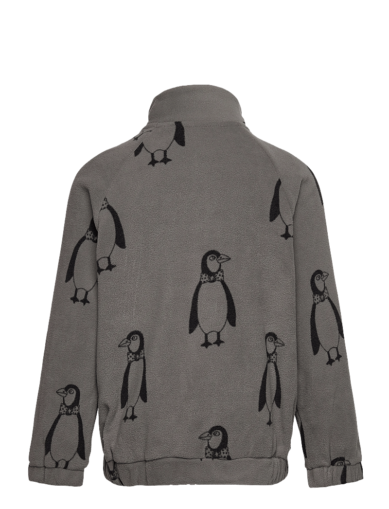 Mini Rodini - Penguin fleece jacket - fleecejacken - grey - 1