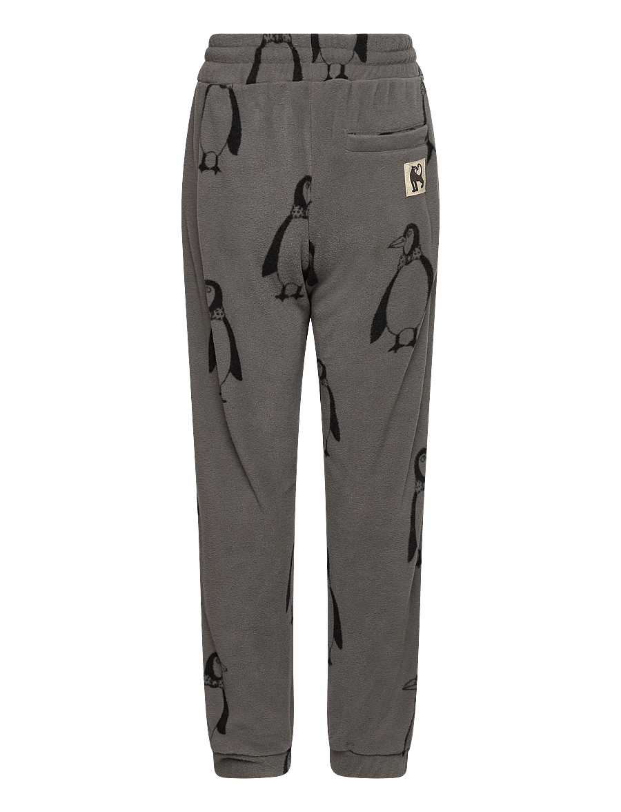 Mini Rodini - Penguin fleece trousers - grey - 1