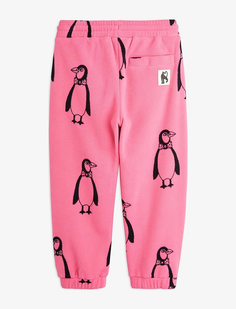 Mini Rodini - Penguin fleece trousers - mjukisbyxor - pink - 1