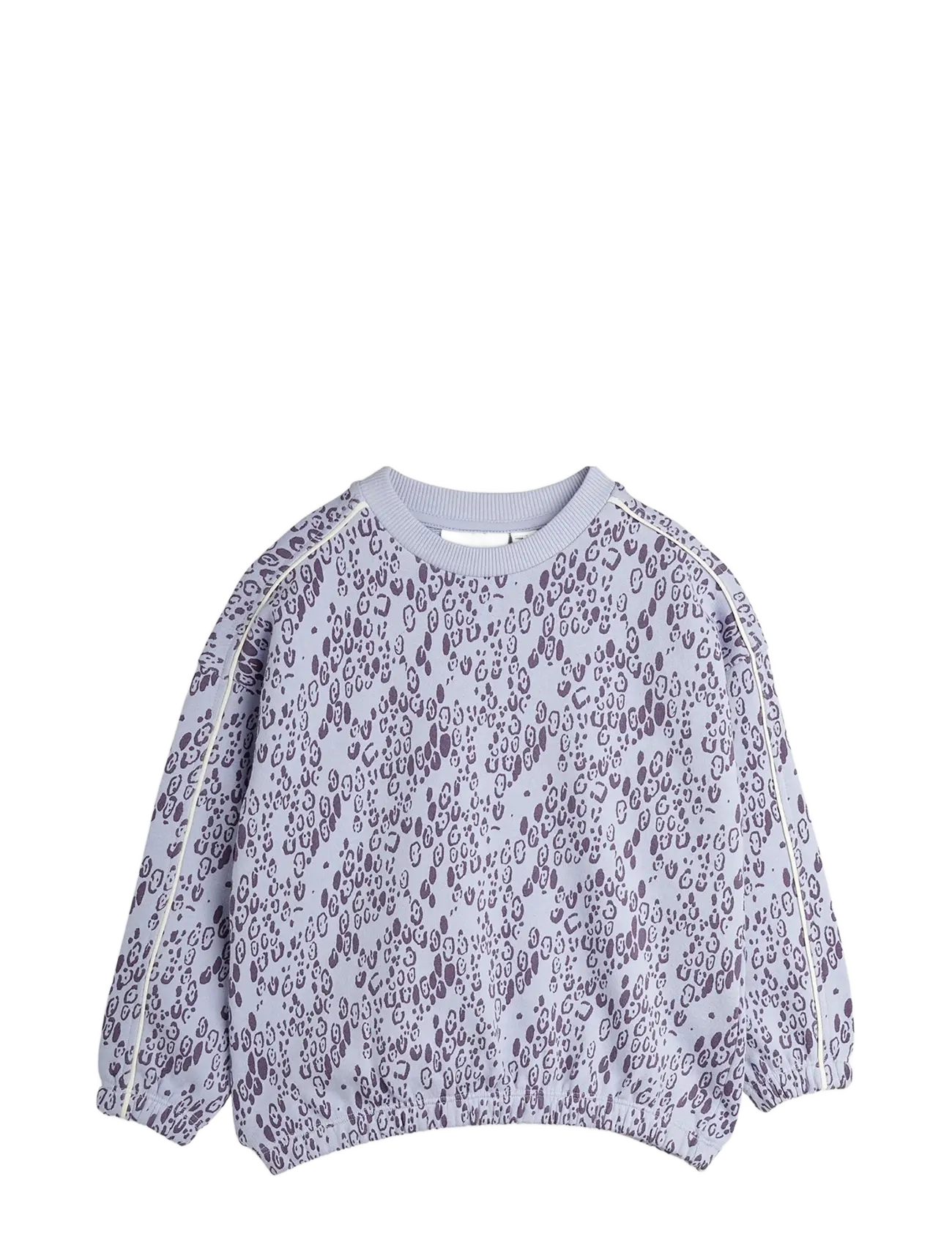 Mini Rodini Mini Leopard Aop Sweatshirt, 104/110, Purple, Sweatshirts & Hættetrøjer > Sweatshirts, Børn