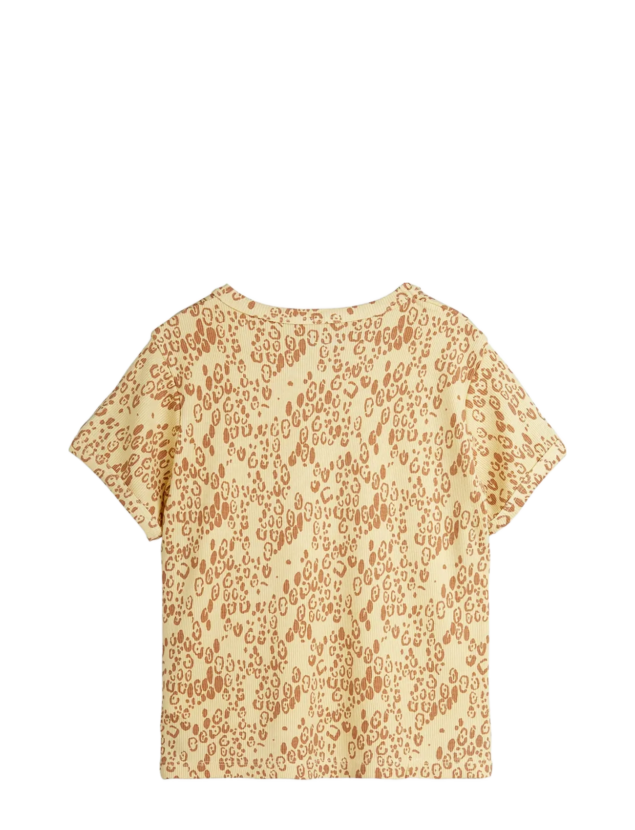 Mini Rodini - Mini leopard aop ss tee - kortærmede t-shirts - beige - 1