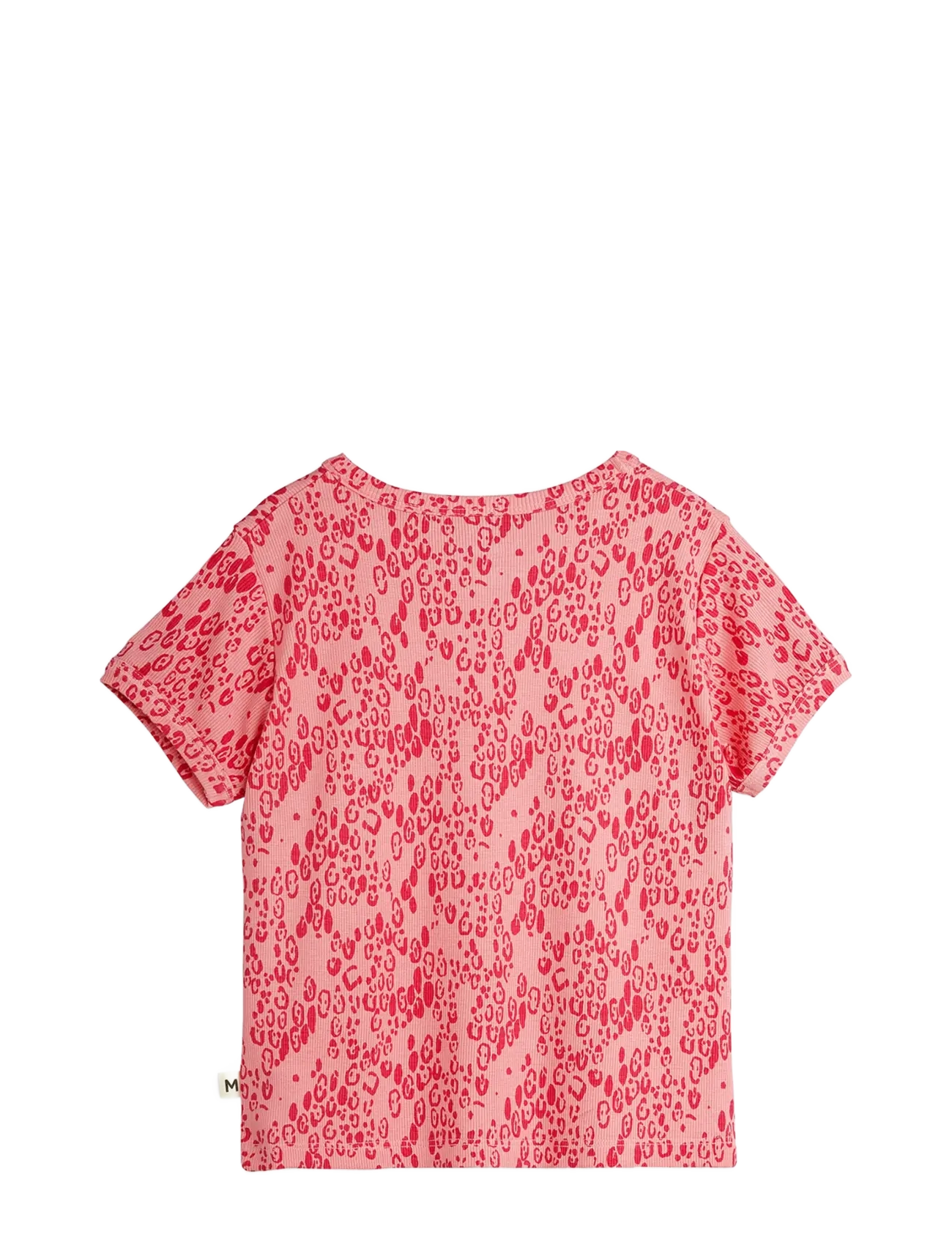 Mini Rodini - Mini leopard aop ss tee - kurzärmelige - pink - 1