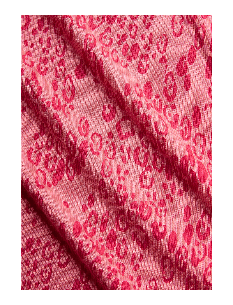 Mini Rodini - Mini leopard aop tank top - linnen - pink - 2