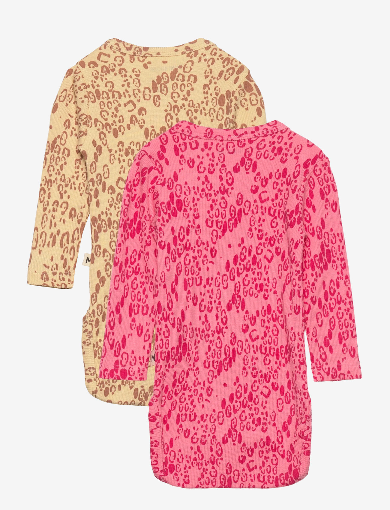 Mini Rodini - Mini leopard aop 2-pack ls body - rompers met lange mouwen - multi - 1