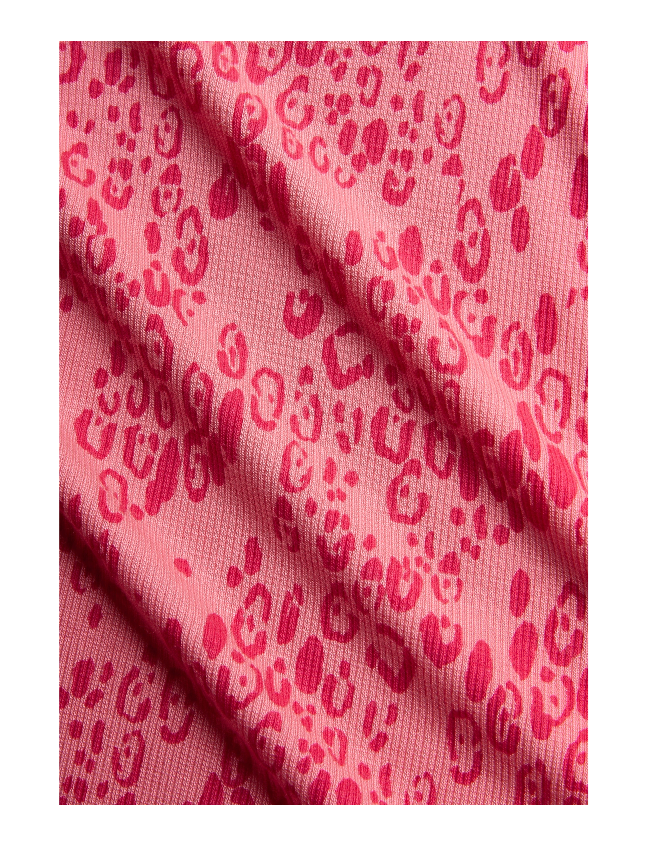 Mini Rodini - Mini leopard aop ss dress - short-sleeved baby dresses - pink - 2