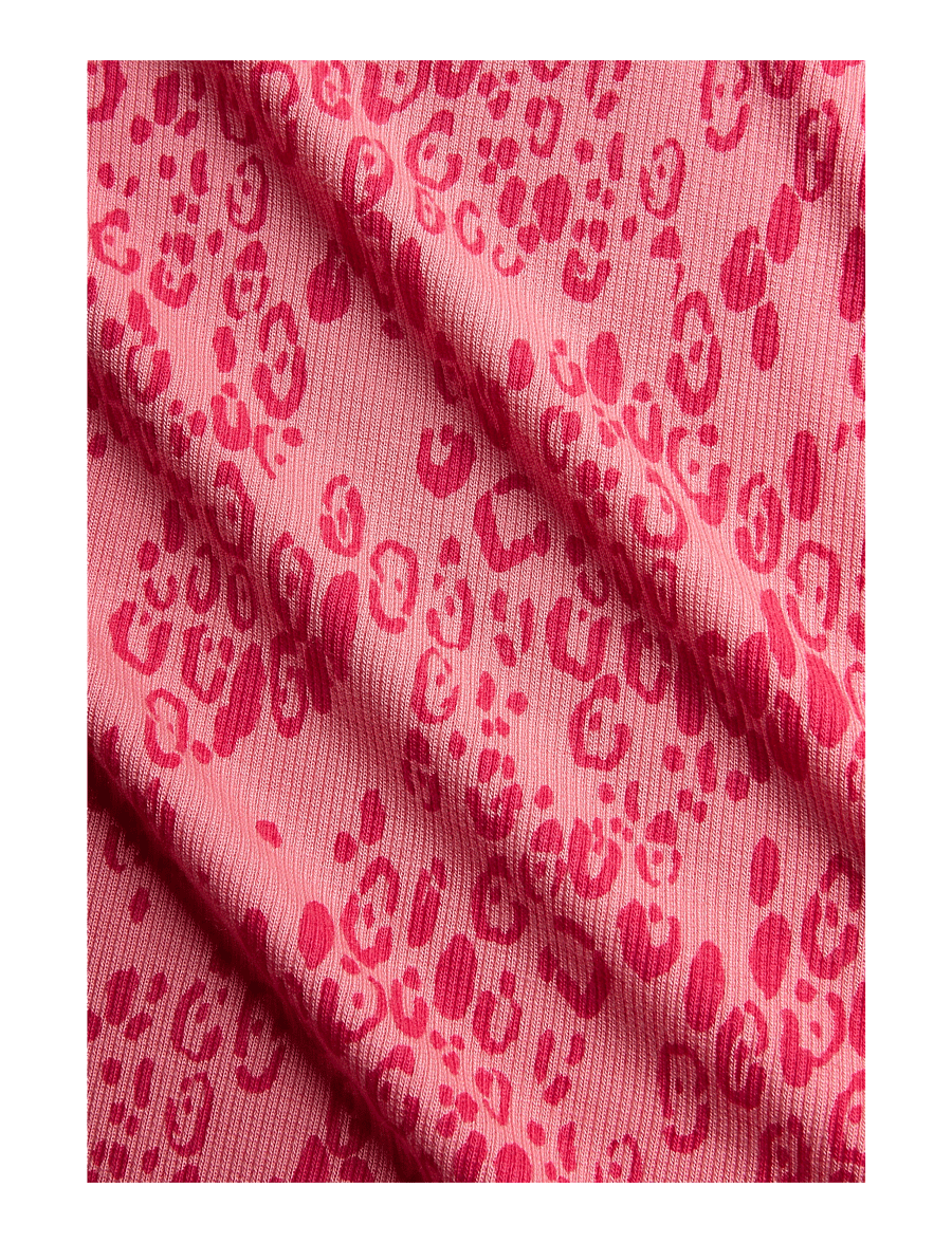 Mini Rodini - Mini leopard aop ss dress - kortærmede babykjoler - pink - 2