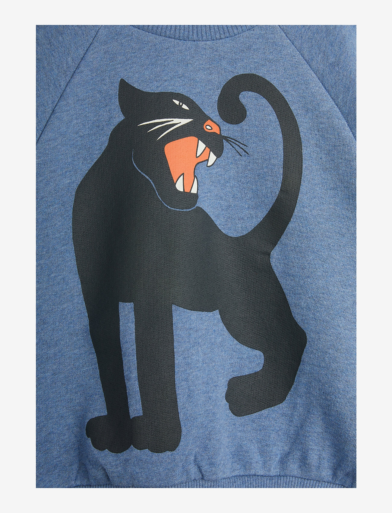 Mini Rodini - Panther sp melange sweatshirt - blue - 2