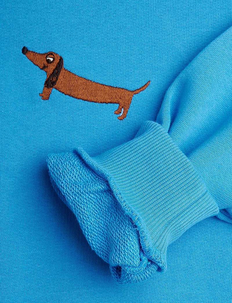 Mini Rodini - Dog emb sweatshirt - dressipluusid - blue - 4