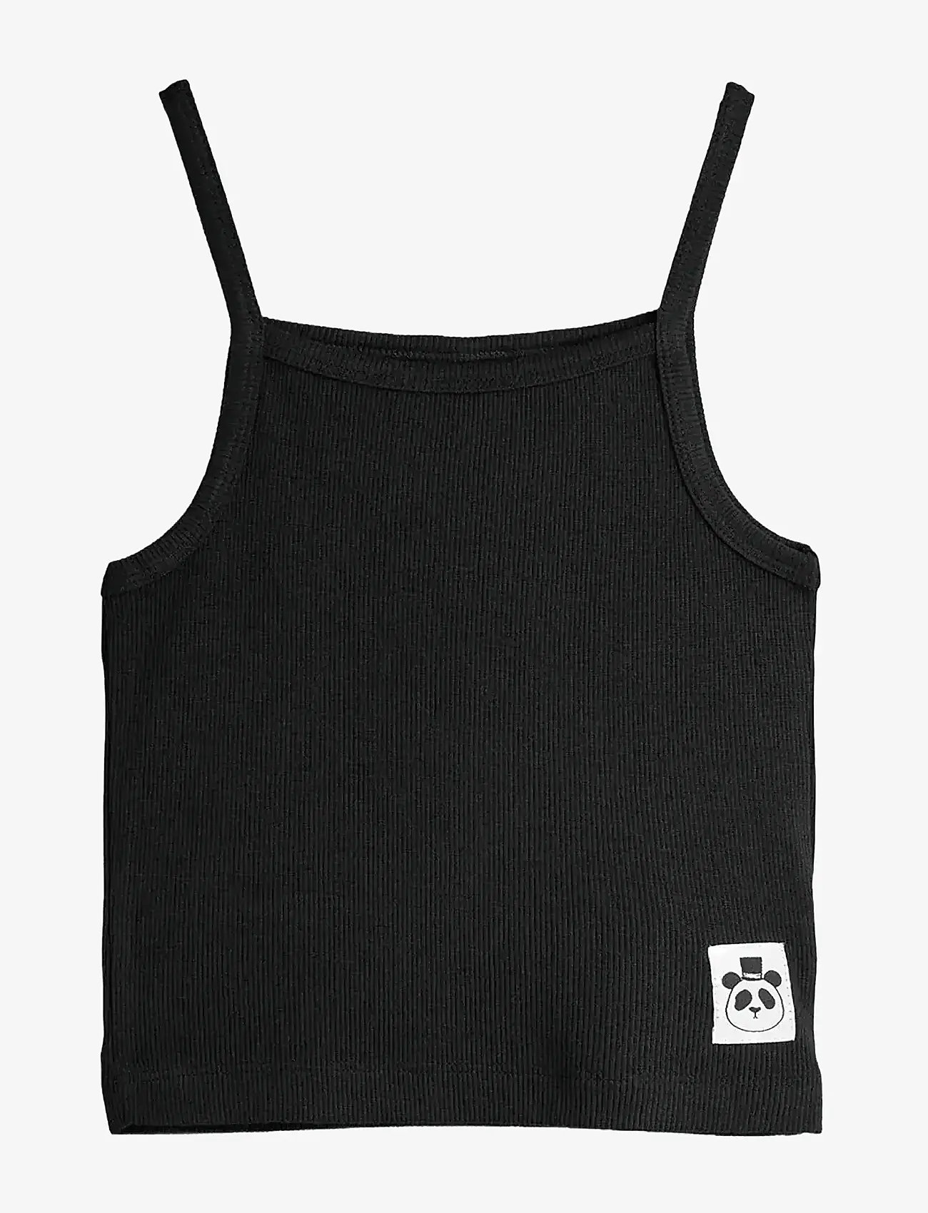 Mini Rodini - Modal rib tank top - Ærmeløs undertrøje - black - 0