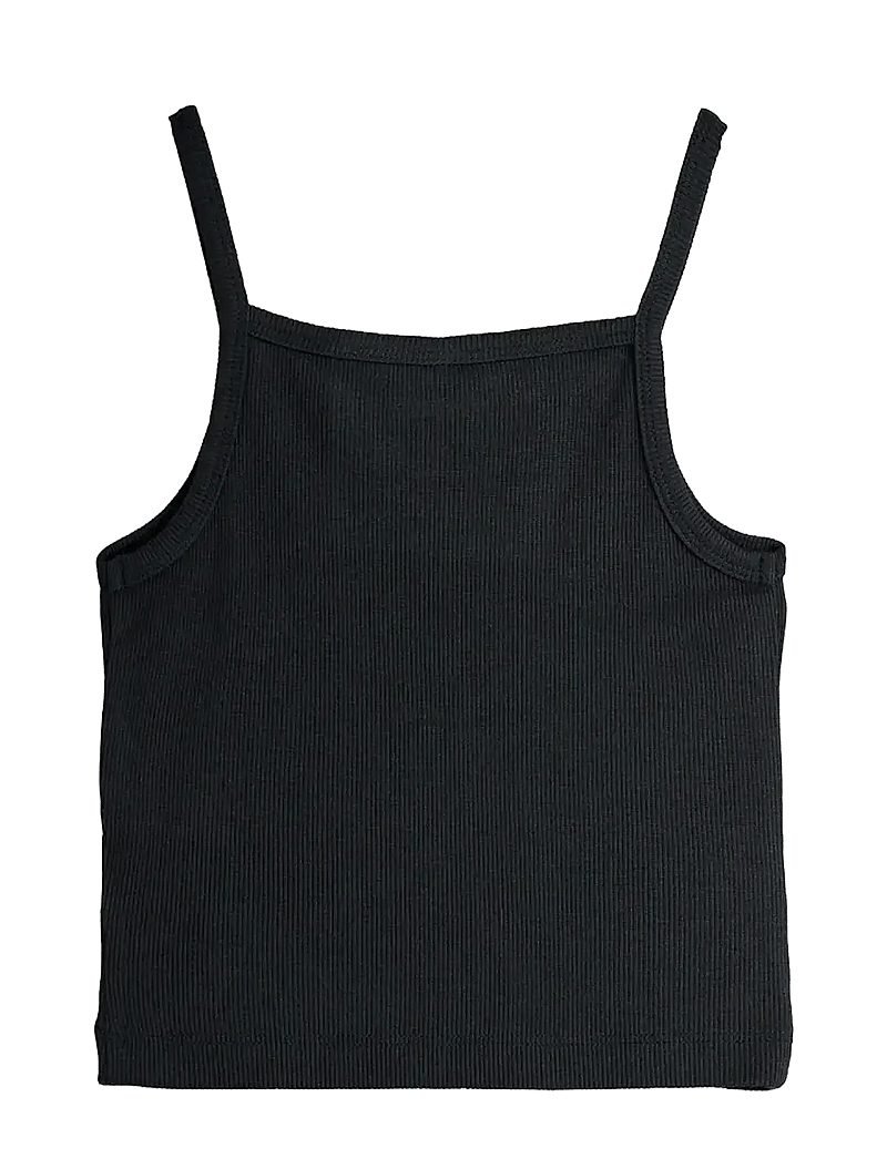 Mini Rodini - Modal rib tank top - Ærmeløs undertrøje - black - 1