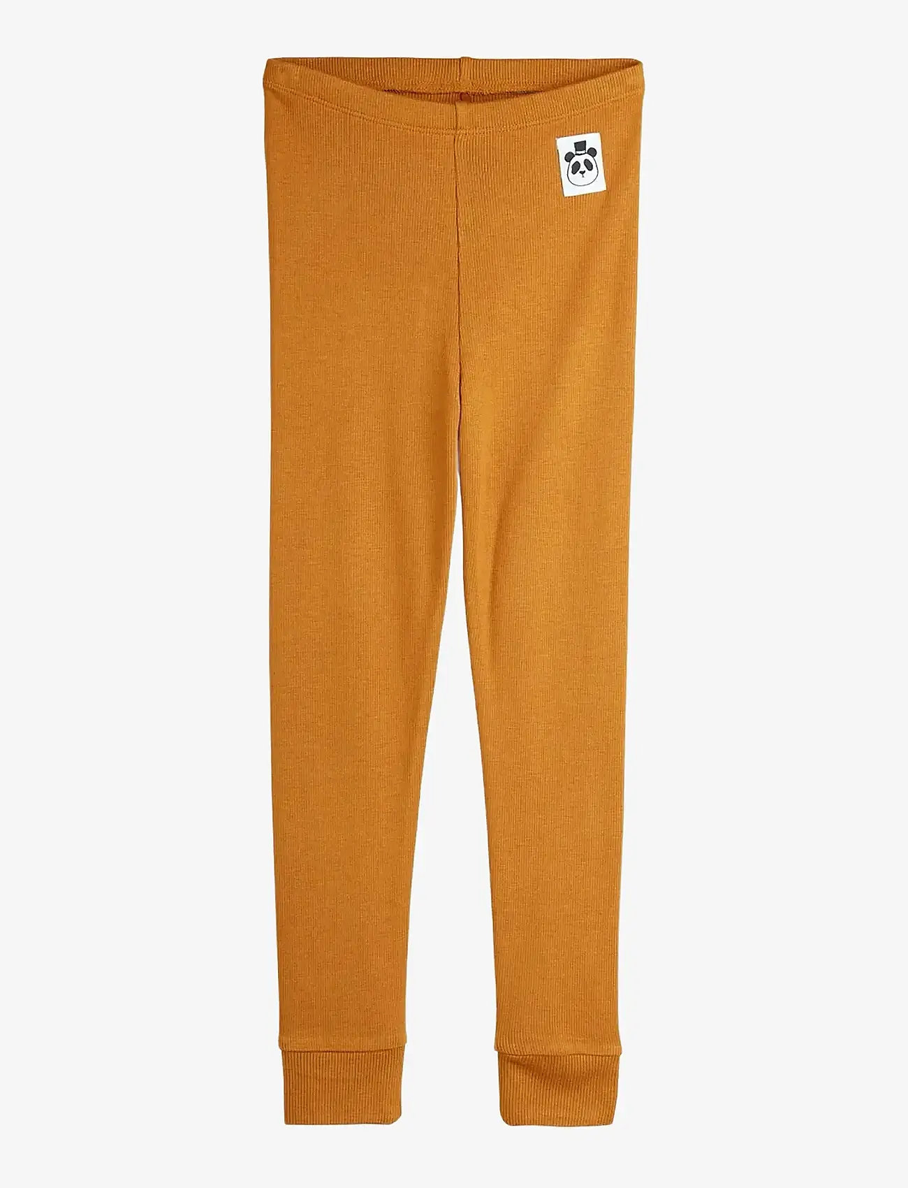 Mini Rodini - Modal rib leggings - leggings - brown - 0