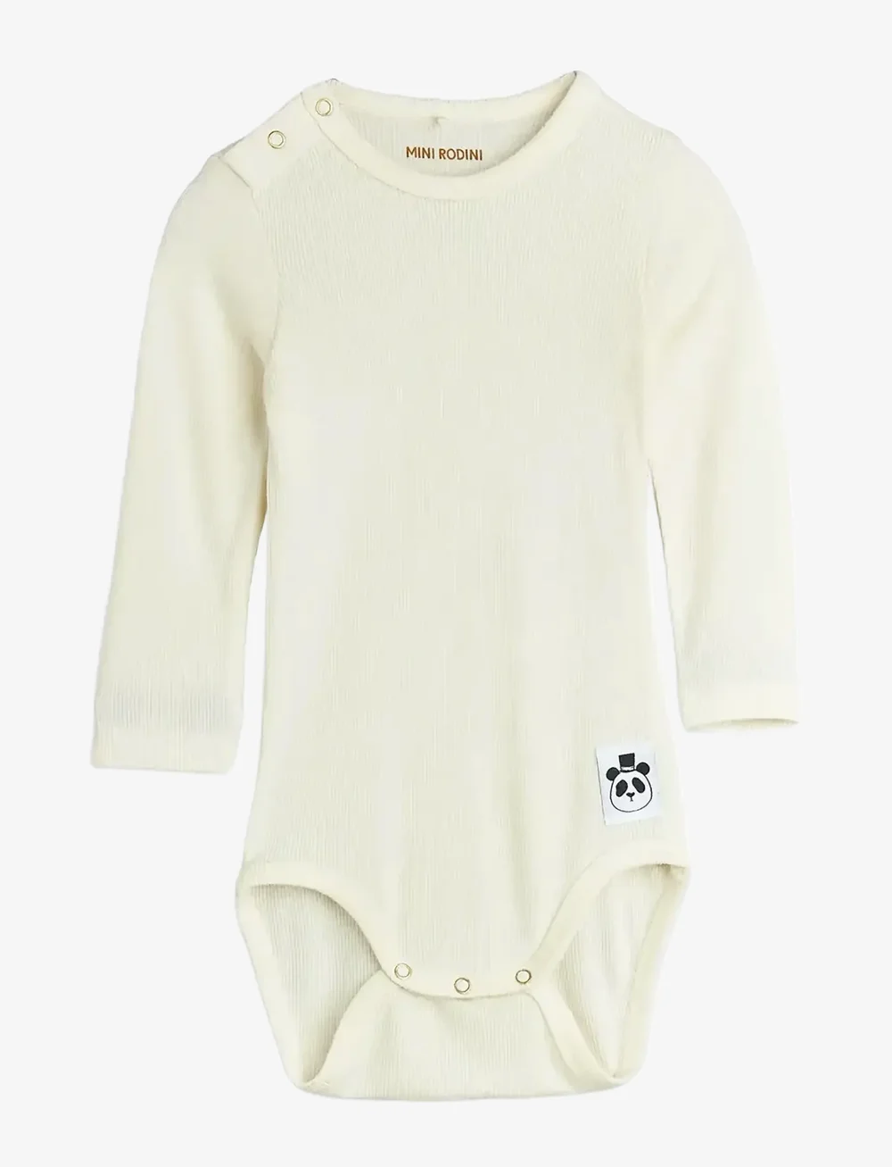 Mini Rodini - Modal rib ls body - langärmelige bodys - offwhite - 0