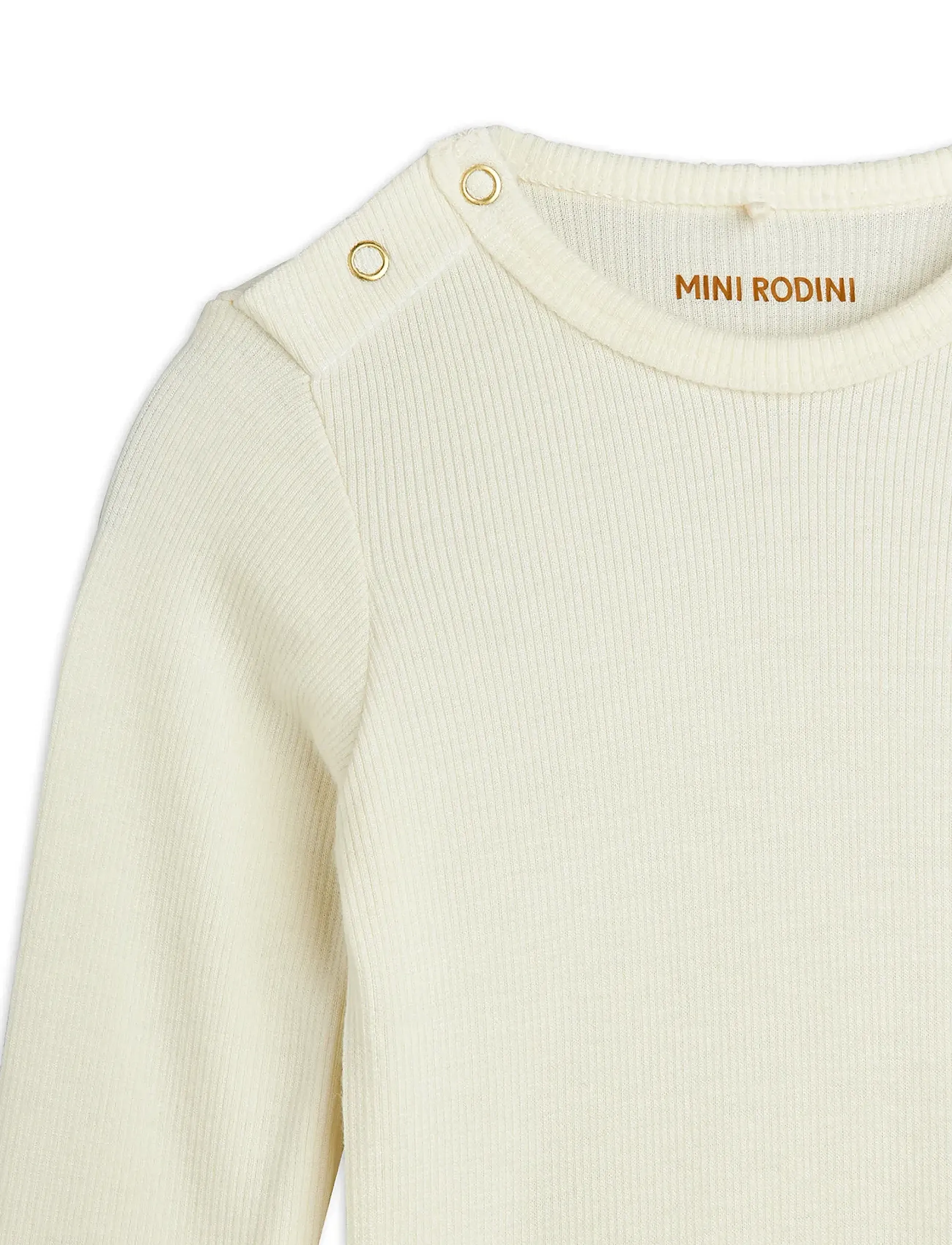 Mini Rodini - Modal rib ls body - offwhite - 2