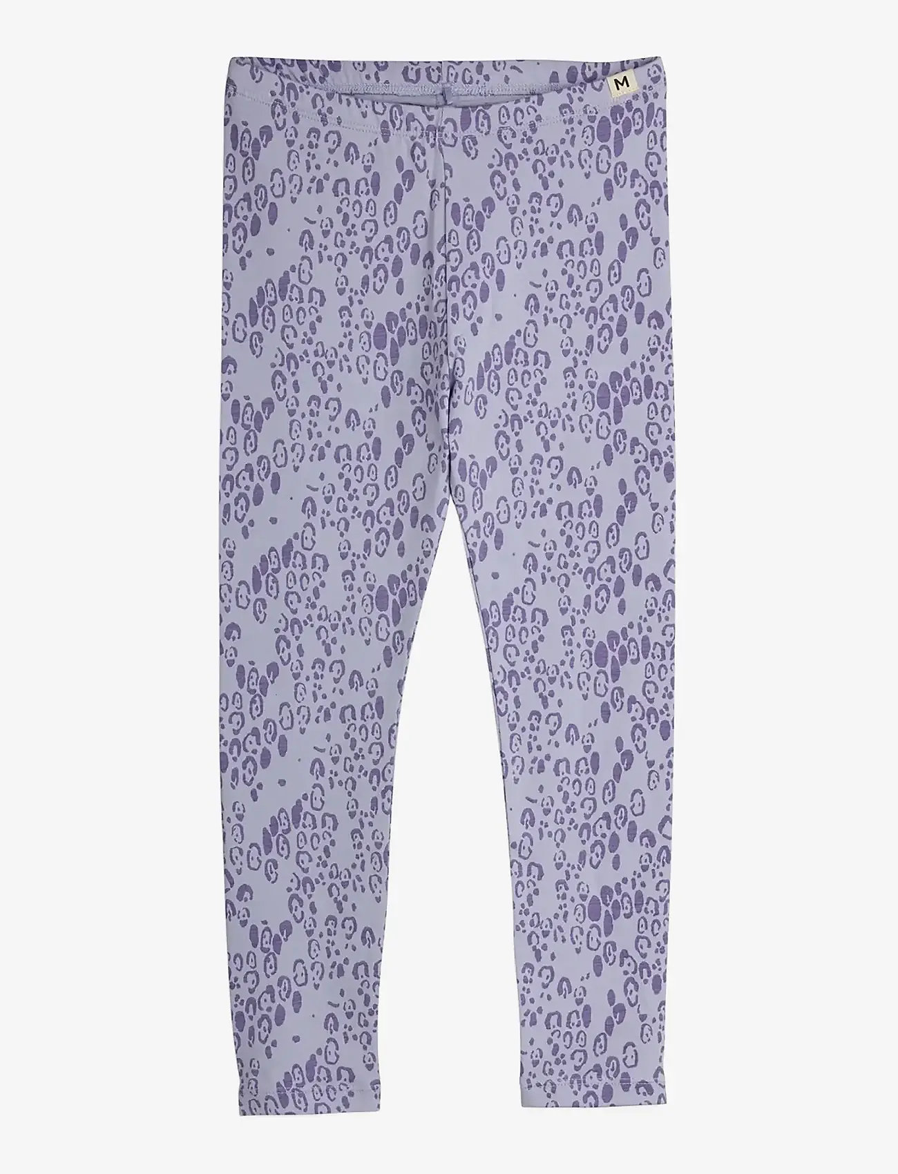 Mini Rodini - Mini leopard aop leggings - leggings - purple - 0