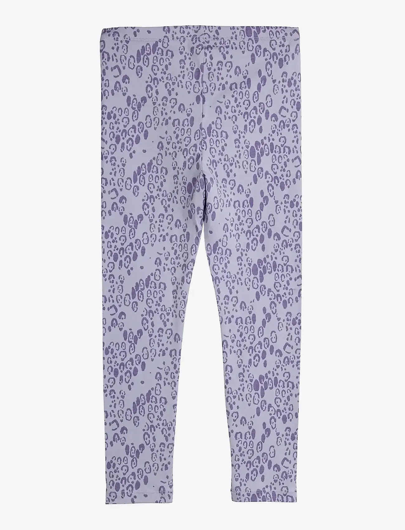 Mini Rodini - Mini leopard aop leggings - leggings - purple - 1