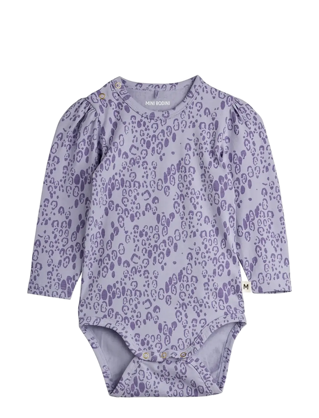 Mini Rodini Mini leopard aop puff sleeve ls body - Shop by age - PURPLE / purple