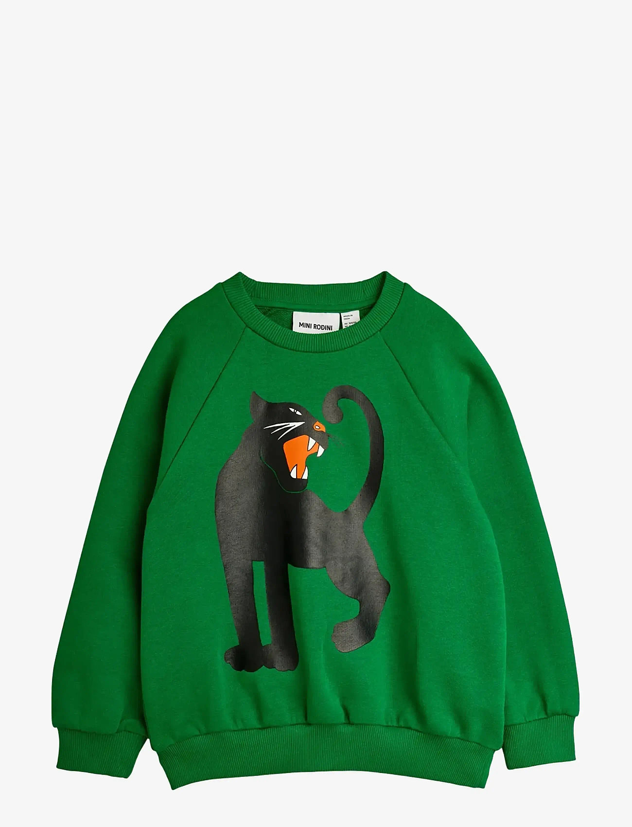 Mini Rodini - Panther sp sweatshirt - sweatshirts - green - 0