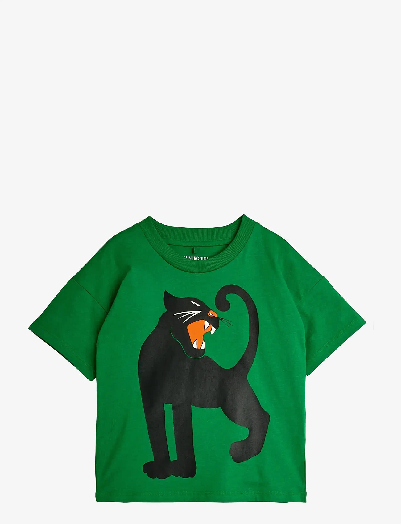 Mini Rodini - Panther sp ss tee - lühikeste varrukatega t-särgid - green - 0