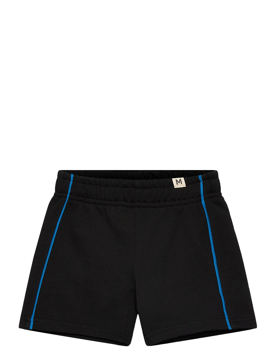 Mini Rodini - Plain piping sweatshorts - sweatshorts - black - 0