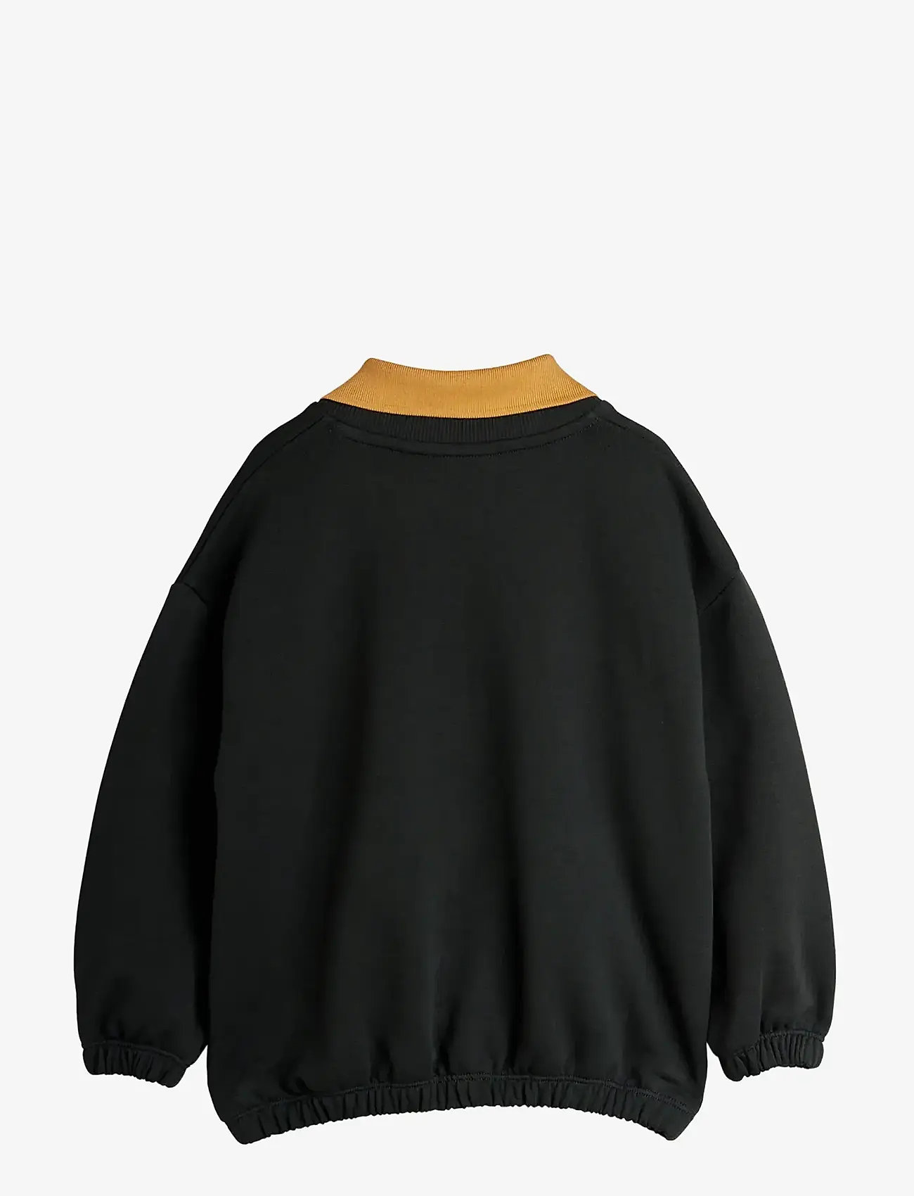 Mini Rodini - Panther patch collar sweatshirt - sweatshirts - black - 1