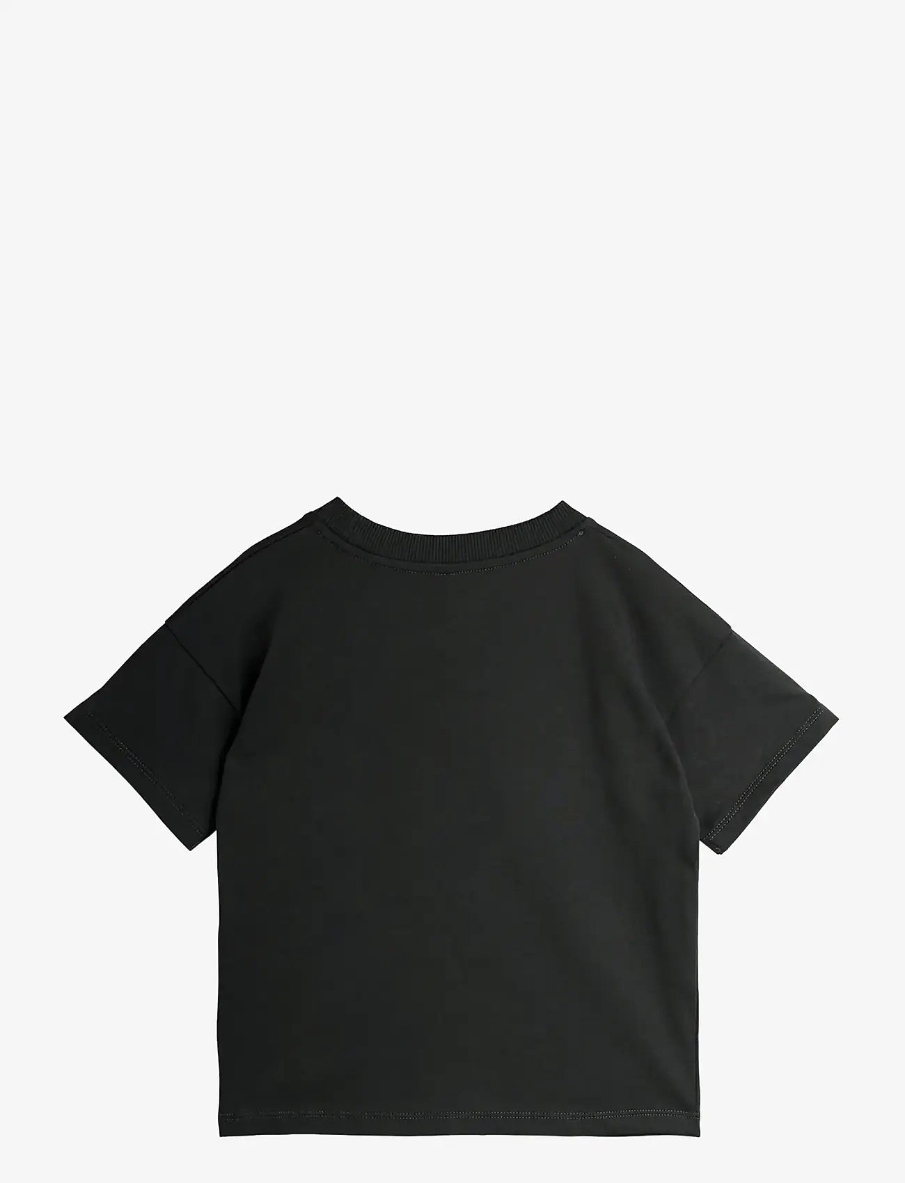 Mini Rodini - Panther patch ss tee - short-sleeved t-shirts - black - 1