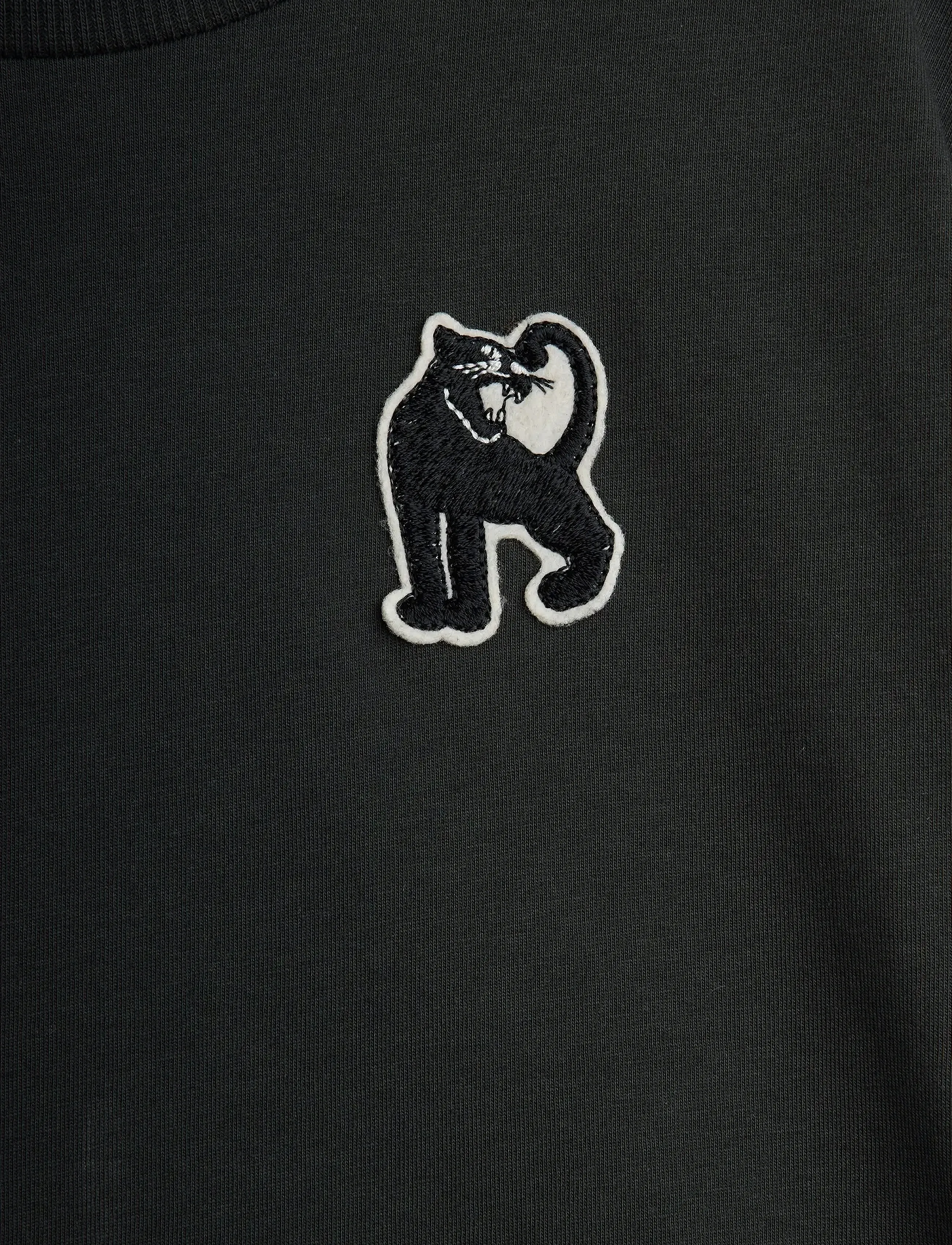 Mini Rodini - Panther patch ss tee - lühikeste varrukatega t-särgid - black - 2