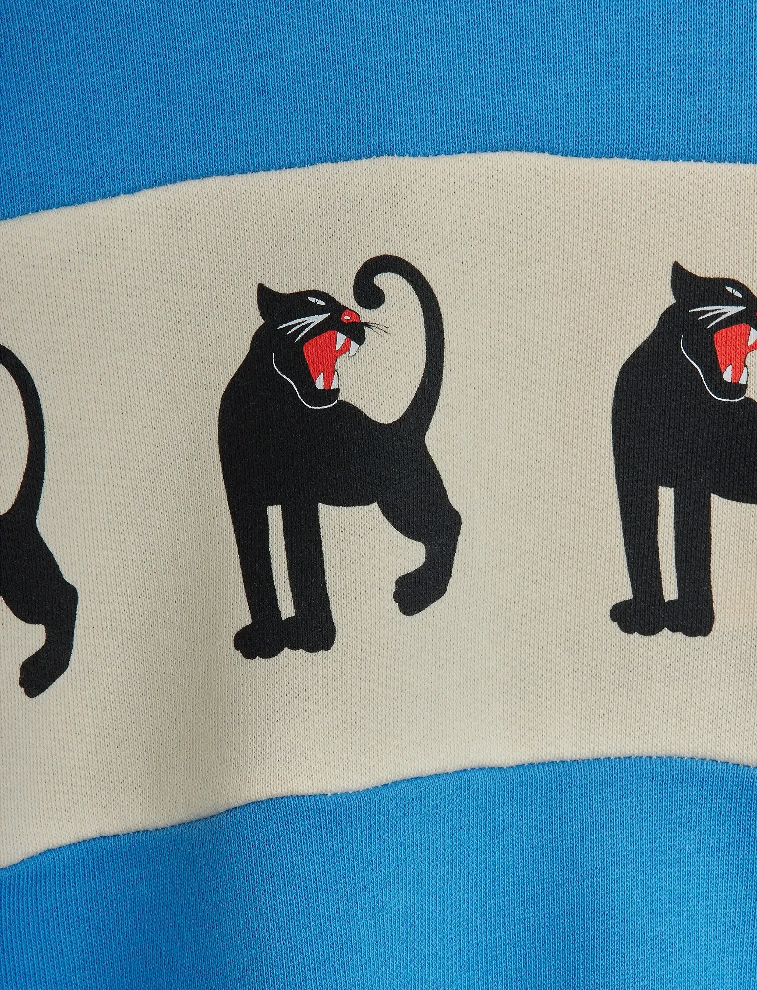 Mini Rodini - Panther panel sweatshirt - blue - 3