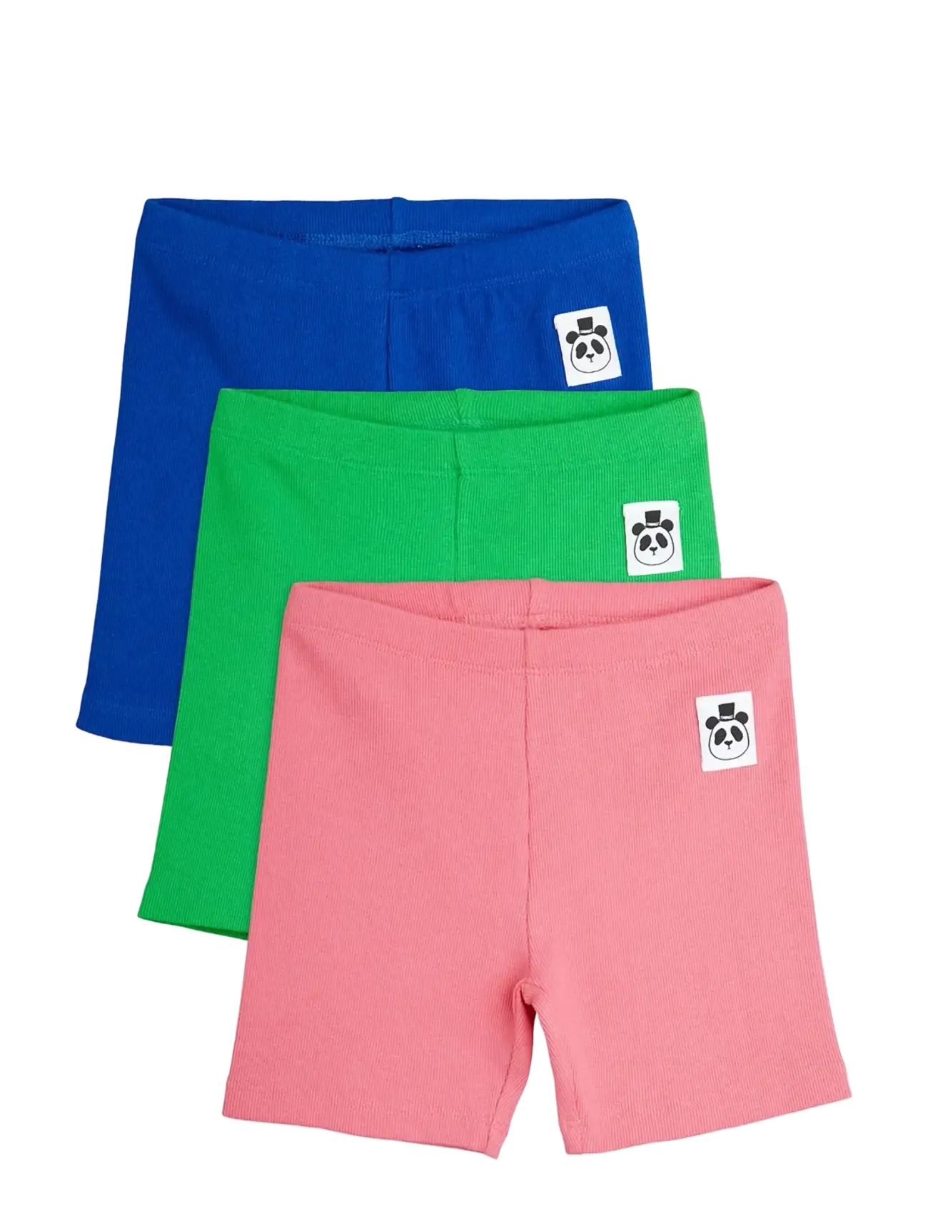 MINI RODINI Solid Bike Shorts 3-Pack Blau - 128/134 - Kinder