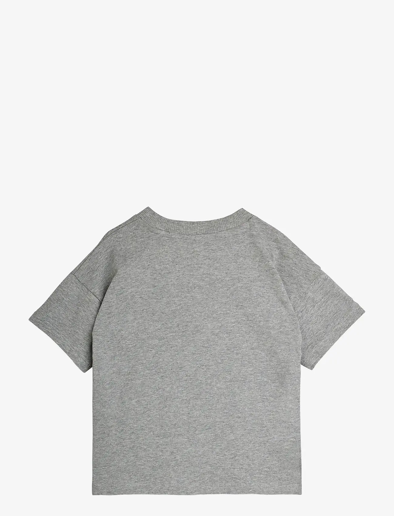 Mini Rodini - Panther patch ss tee - kurzärmelige - grey melange - 1