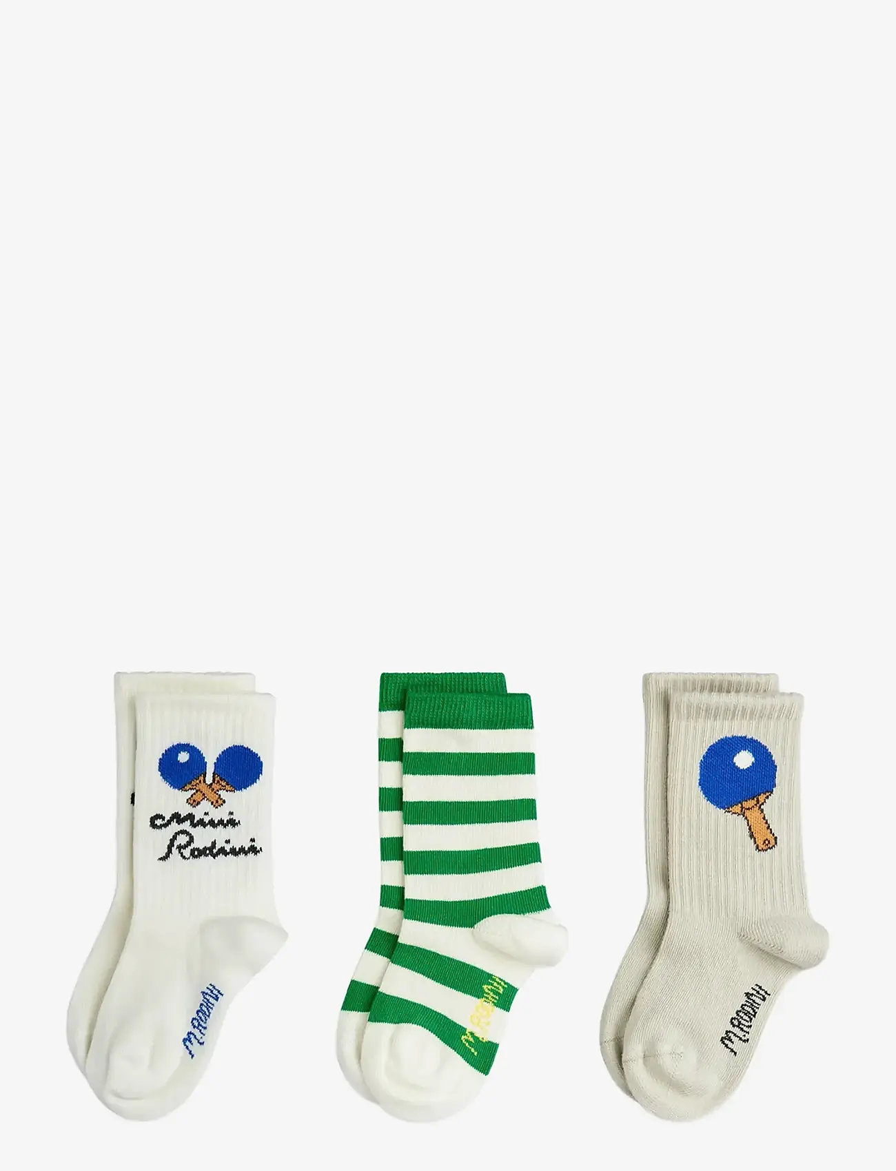 Mini Rodini - Table tennis 3-pack socks - strømper - multi - 0