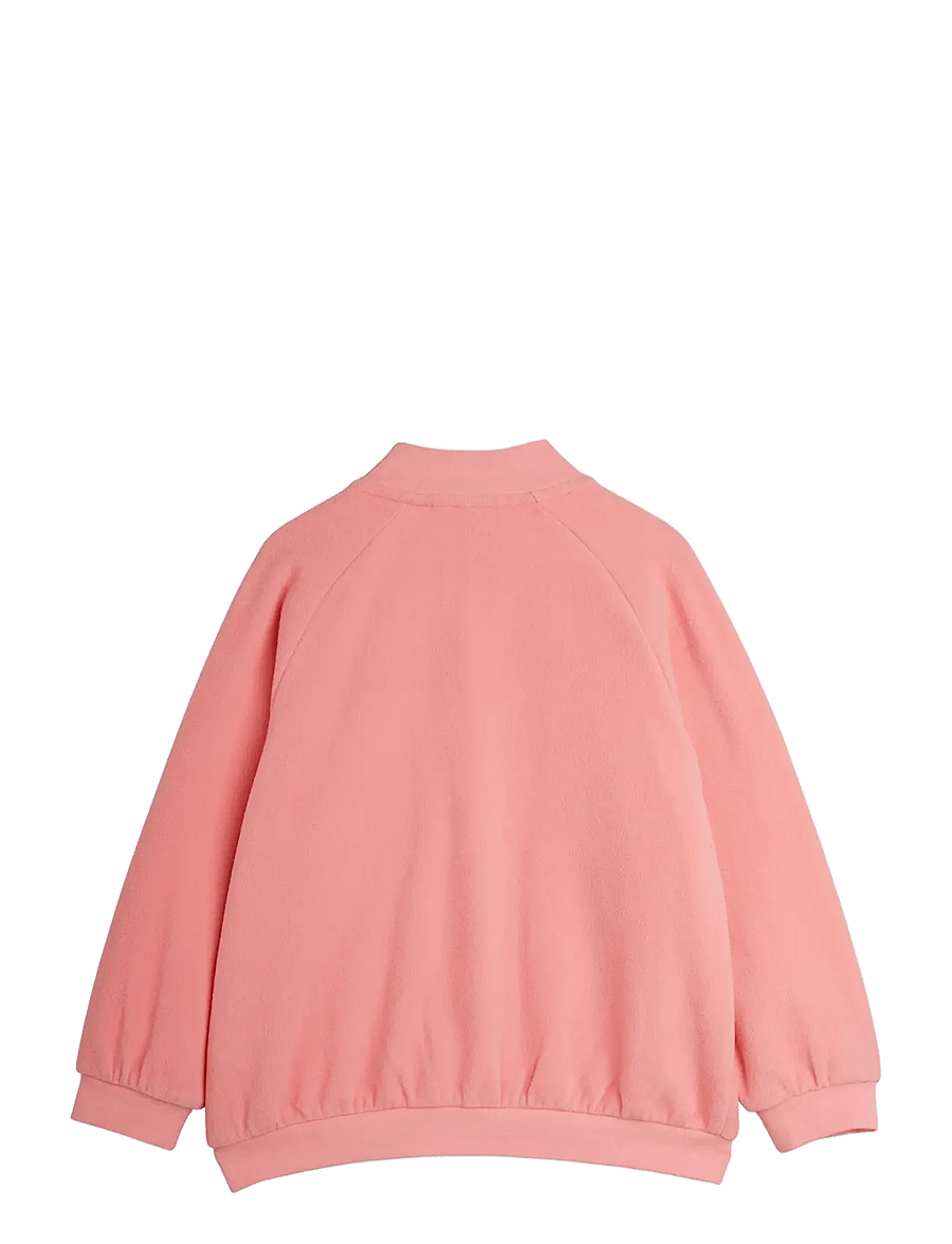 Mini Rodini - Penguin emb microfleece jacket - fleecejacken - pink - 1